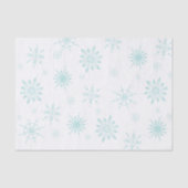Modern Blue Snowflake Seidenpapier (Vorderseite)