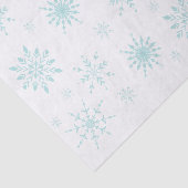 Modern Blue Snowflake Seidenpapier (Ausschnitt)