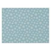 Modern Blue Snowflake Tischdecke (Vorderseite (Horizontal))