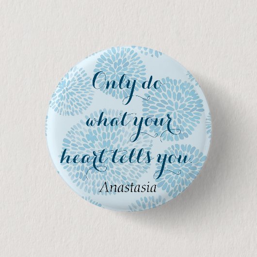 Modern Blue Stain Button (Vorderseite)