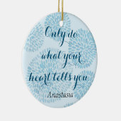 Modern Blue Stain Keramik Ornament (Rechts)