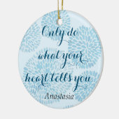 Modern Blue Stain Keramik Ornament (Links)