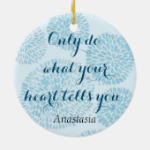 Modern Blue Stain Keramik Ornament (Hinten)
