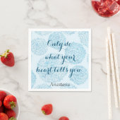 Modern Blue Stain Serviette (Beispiel)