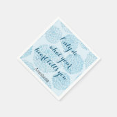 Modern Blue Stain Serviette (Ecke)