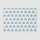 Modern Blue Star Sketch Pattern Seidenpapier (Vorderseite)