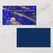 Modern Blue Stone Visitenkarten Visitenkarte (Vorne/Hinten)