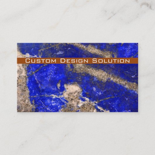 Modern Blue Stone Visitenkarten Visitenkarte (Vorderseite)