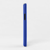 Modern Blue Striped Simple Chic Design Case-Mate iPhone Hülle (Hinten/Rechts)