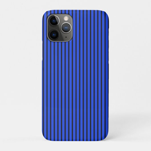 Modern Blue Striped Simple Chic Design Case-Mate iPhone Hülle (Rückseite)