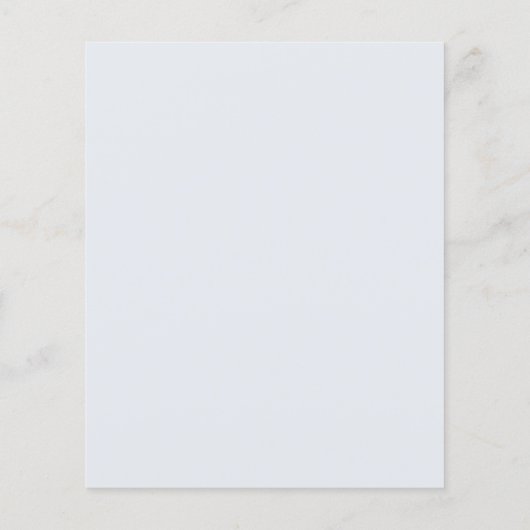 Modern Blue Stripes Elegant Budget Wedding Invite Flyer (Hinten)