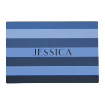 Modern Blue Stripes Mustername