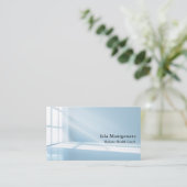 Modern Blue Sunbeam Visitenkarte (Stehend Vorderseite)