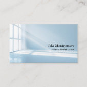 Modern Blue Sunbeam Visitenkarte (Vorderseite)
