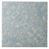 Modern Blue Terrazzo Effect Tile Fliese (Vorderseite)