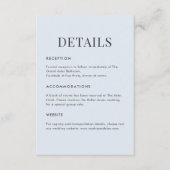 Modern Blue Terrazzo & Emerald Begleitkarte (Vorderseite)