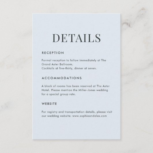 Modern Blue Terrazzo & Emerald Begleitkarte (Vorderseite)