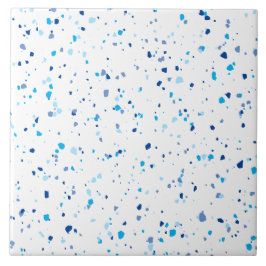 Modern Blue Terrazzo Muster Keramik Tile Fliese