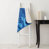 Modern Blue Texture Camouflage Camouflage Muster Sherpadecke (Beispiel)