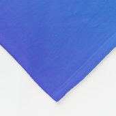 Modern Blue Turquoise Ombre Fleecedecke (Ecke)