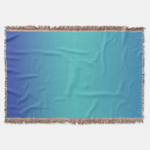 Modern Blue Turquoise Ombre Gradient Decke