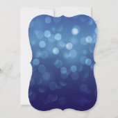 Modern Blue Typography Bokeh Graduation Party Einladung (Rückseite)