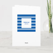 Modern Blue Vatertag Grandson Karte (Rückseite)