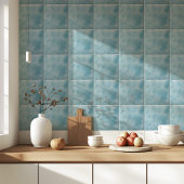 Modern Blue Watercolor Coastal Home Fliese