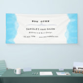 Modern Blue Watercolor Fashion Business Banner (Messe)