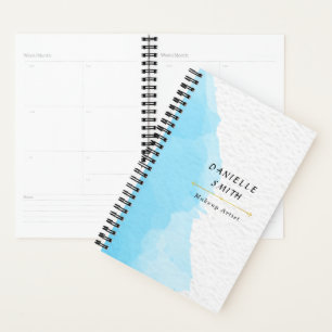 Modern Blue Watercolor Fashion Business Yard Planer