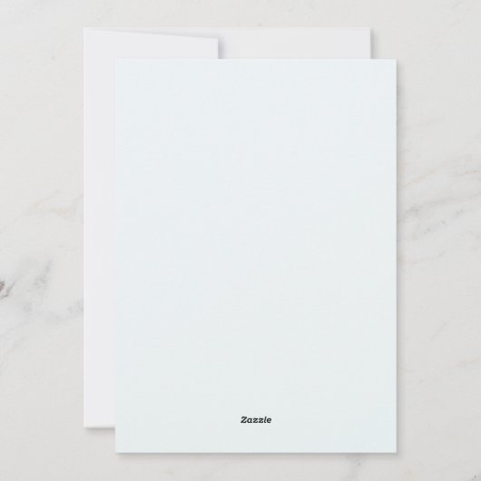 Modern Blue Watercolor Weihnachten Party Einladung (Rückseite)