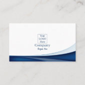 Modern Blue Wave Car Sales Commercial  Visitenkarte (Rückseite)