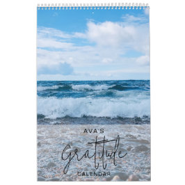 Modern Blue Wave Fotografy Dankeskalender Kalender