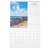 Modern Blue Wave Fotografy Dankeskalender Kalender (Mär 2026)