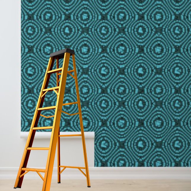 Modern Blue Weave Diamond Muster Pegel-Stick Tapete (Modern Blue Weave Diamond Pattern Peel Stick Wallpaper)