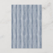 Modern Blue Wedding Honeymoon Fund Begleitkarte (Rückseite)