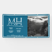Modern Blue & White 1 Image Small Business Banner (Horizontal)