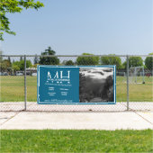 Modern Blue & White 1 Image Small Business Banner (Insitu)