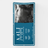 Modern Blue & White 1 Image Small Business Banner (Vertikal)