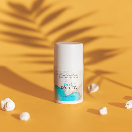 Modern Blue White Agate Marble Opal Product Label Quadratischer Aufkleber