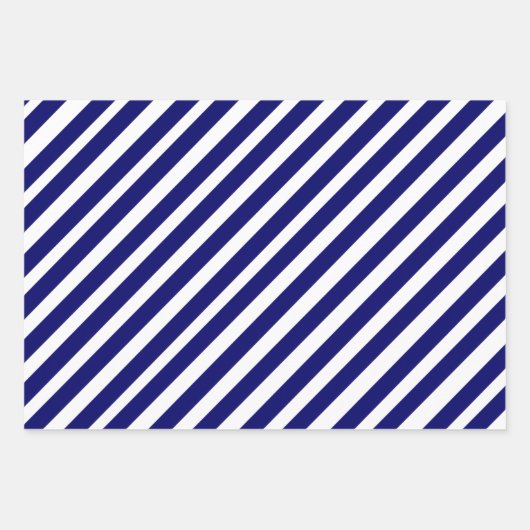 Modern Blue White Geometric Geschenkpapier Set (Vorderseite 3)
