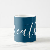 Modern Blue White Kaffeetasse (Mittel)