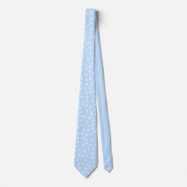 Modern Blue White Polka Dots Groom Gift   Krawatte