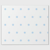 Modern Blue & White Polka Dots Pattern Geschenkpapier (Flach)