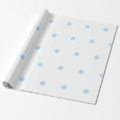 Modern Blue & White Polka Dots Pattern Geschenkpapier (Ungerollt)