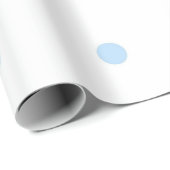 Modern Blue & White Polka Dots Pattern Geschenkpapier (Rolleneckpunkt)