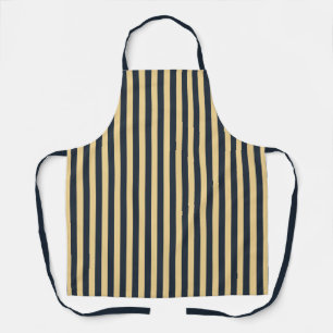 Modern Blue Yellow Strip GRILLEN Kitchen Koch Sch Schürze