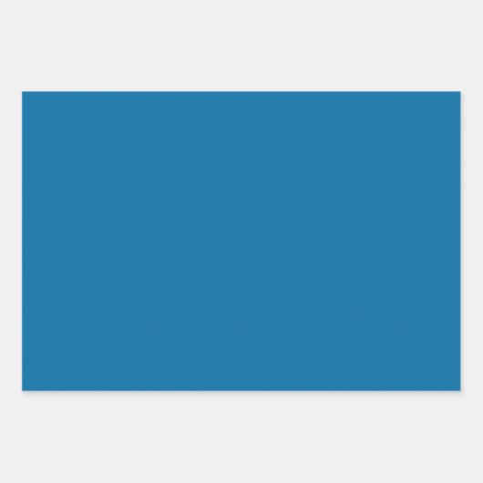 Modern Blue Zigzag Striped Gift Christmas Geschenkpapier Set (Vorderseite 2)