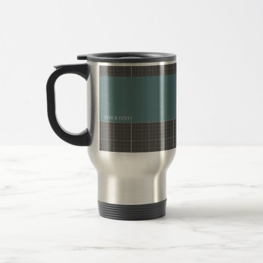 Modern Blueprint Grid Insulated Travel Mug TM02 Reisebecher (Links)