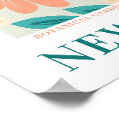 Modern Blume Market New York Blume botanisch Poster (Ecke)